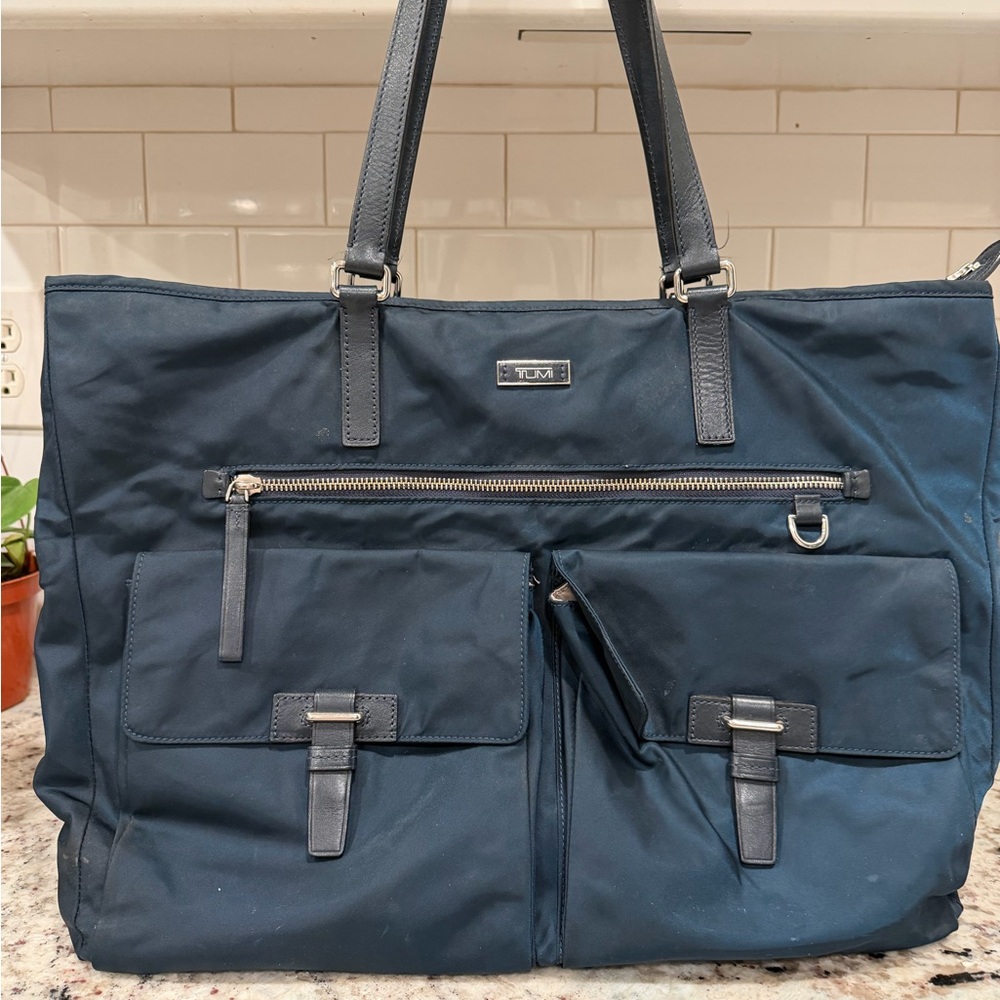 Tumi Dark Blue Tote Bag - Picture 7 of 11